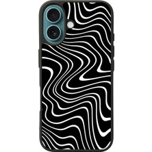 iPhone 16 Plus Uyumlu Çizgi Sanatı Tasarımlı Glossy Premium Kılıf
