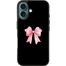 iPhone 16 Uyumlu Kurdele Tasarımlı Glossy Premium Kılıf