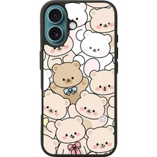 iPhone 16 Plus Uyumlu Ayı Tasarımlı Glossy Premium Kılıf