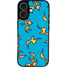 iPhone 17 Uyumlu Retro Flame Patterns Tasarımlı Glossy Premium Kılıf