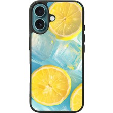 iPhone 16 Uyumlu Limon Tasarımlı Glossy Premium Kılıf