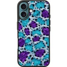 iPhone 16 Uyumlu Hologram Leopar Tasarımlı Glossy Premium Kılıf