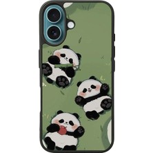 iPhone 16 Uyumlu Panda Tasarımlı Glossy Premium Kılıf