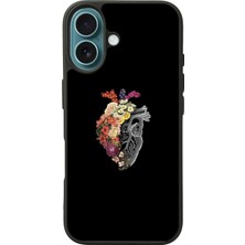 iPhone 16 Uyumlu Kalp Love Tasarımlı Glossy Premium Kılıf