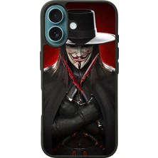 iPhone 16 Plus Uyumlu Vendetta Tasarımlı Glossy Premium Kılıf
