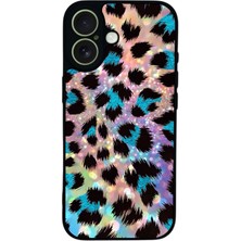 iPhone 17 Uyumlu Hologram Leopar Tasarımlı Glossy Premium Kılıf