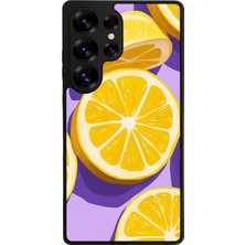 Samsung Galaxy S25 Ultra Uyumlu Limon Tasarımlı Glossy Premium Kılıf