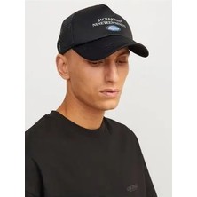 Jack & Jones Jacriver Trucker Cap Siyah Erkek Şapka Standart Beden Modern Tasarım