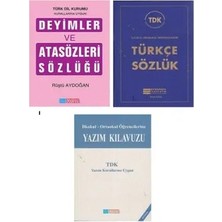 Evrensel İletişim Yayınları Evrensel Yayınları Tdk Uyumlu Sözlük Seti 3 Lü Türkçe Sözlük Deyimler ve Atasözleri Sözlüğü Yazım