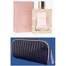 Oriflame Çerçeveli Tasarımıyla Signature For Etkileyici Kadın Parfümü ve Lacivert El Çantası Seti