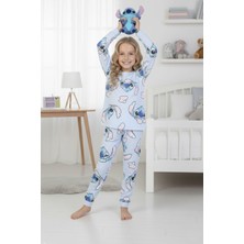 Isobel %100 Pamuk Angel Stitch Baskılı Kız Çocuk Pijama Takımı