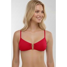 Ayyıldız 63574 Kırmızı Aksesuarlı Bikini Üstü