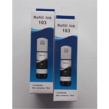  epson 103 uyumlu siyah muadil mürekkep 2 li paket- l1110/l3110/l3111/l3150/l3151/l5190/