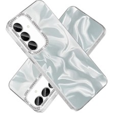 Nezih Case Samsung Galaxy S24 Fe Uyumlu Airbagli Parlak Taşlı Şık Tasarımlı Kapak Kılıf