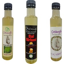 Çetinoğlu Fatma Hanım Sirkeleri Çetinoğlu Fatma Hanım Bal Sirkesi + Alıç Sirkesi + Elma Sirkesi 250 ml