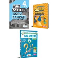 Anonim Tudem Kırmızı Beyaz Artı Eğitim 4. Sınıf Soru Bankası Seti 3 Kitap