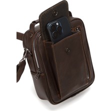 Newish Polo Erkek Deri Kapaklı Omuz ve El Çantası (17X22CM) NEWPOLO337