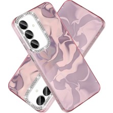 Nezih Case Samsung Galaxy S24 Fe Uyumlu Airbagli Parlak Taşlı Şık Tasarımlı Kapak Kılıf