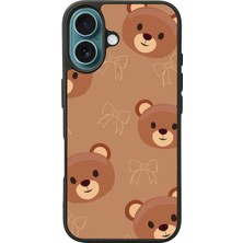 iPhone 16 Plus Uyumlu Ayı Tasarımlı Glossy Premium Kılıf