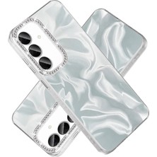 Nezih Case Samsung Galaxy S25 Fe Uyumlu Airbagli Parlak Taşlı Şık Tasarımlı Kapak Kılıf