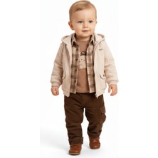 Mumbino Erkek Çocuk 4lü Ceketli Takım /ceket -Gömlek T-Shirt Pantolon 4 Parça Takım 6 - 24 Ay