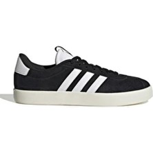 adidas Vl Court 3.0 Siyah Kadın Sneaker Düz Taban Suni Deri Malzeme ile Rahat Kullanım