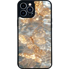 iPhone 13 Pro Max Uyumlu Kelebek Tasarımlı Glossy Premium Kılıf