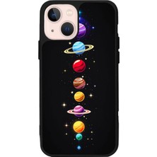 iPhone 13 Mini Uyumlu Uzay Tasarımlı Glossy Premium Kılıf