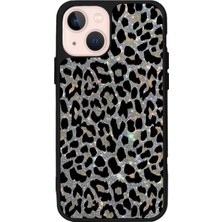 iPhone 13 Uyumlu Hologram Leopar Tasarımlı Glossy Premium Kılıf
