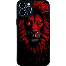 iPhone 13 Pro Max Uyumlu Aslan Tasarımlı Glossy Premium Kılıf