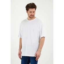 DAXİS Sportwear Company Unisex Oversize T-Shirt - Bisiklet Yaka Tişört