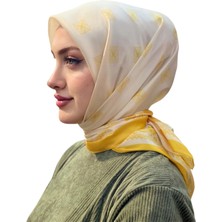 Levamor Kadın Ipek ve Bambu Karışımlı Kristal Eşarp Sarı