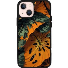 iPhone 13 Uyumlu Botanik Tasarımlı Glossy Premium Kılıf