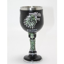 Marsilyan Game Of Thrones House Stark 3D Kabartmalı Çelik Kadeh Bardak