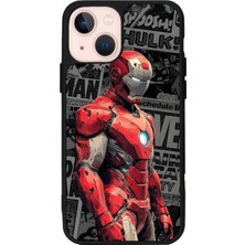 iPhone 14 Uyumlu  Iron Man ( Demir Adam ) Tasarımlı Glossy Premium Kılıf