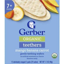 Gerber Organıc Teethers Mango Banana Carrot/ Mango Muz ve Havuçlu Bebekler Için Atıştırmalık