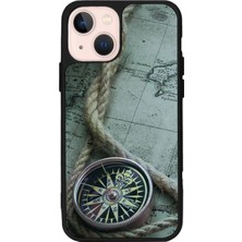 iPhone 14 Uyumlu Pusula Tasarımlı Glossy Premium Kılıf