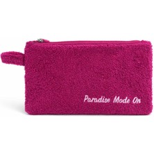 Melnio Havlu Makyaj & Plaj Çantası- Su Geçirmez Iç Astarlı /fermuarlı