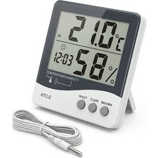 Zeyar Teknoloji Dijital Termometre ve Nem Ölçer Çift Sıcaklık Göstergesi Hassas Nem Ölçümü Hafıza Fonksiyonu ve Konfor Simgesi