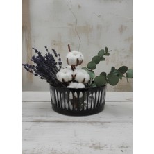 Akden Store Kesme Dekor El Işçiliği  Siyah Cam Kase / Sunum Kasesi 25CM