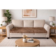 Saymine Kuzu Post Peluş Süet Taban Koltuk Örtüsü - Yumuşak Dokulu 180X75CM