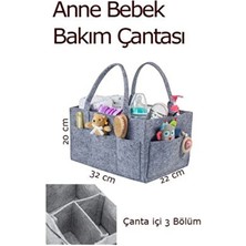  anne bebek bakım çantası, pratik organizer, keçe bebek bakım düzenleyicisi