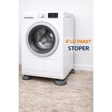 Çamaşır Makinesi Titreşim Engelleyici Stoper Gri 4 Lü Set