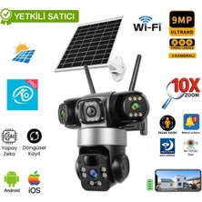 O-KAM-6040 3 Lens Wifi Solar Ptz Kamera