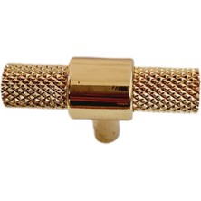Lideraks Düğme Kulp T Ayak Çubuk  Altın 50MM  - 5 Adet