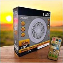 IQ Elektronik Cata CT-1153 Poyraz Fan LED Ampul Kumandalı Renk Seçenekli 42W