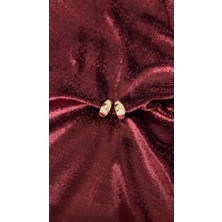 Zirkon Detaylı Minimal Küpe