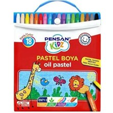 Pensan Kidz Çantalı Pastel Boya 18 Renk Set