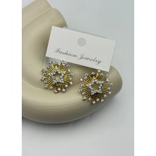 Biju Yılmaz Vip Gold Taşlı Yıldız Küpe - 26VIPKP20