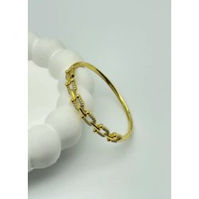 Biju Yılmaz Xuping Gold Taşlı Marka Kelepçe - 25-XPKE05